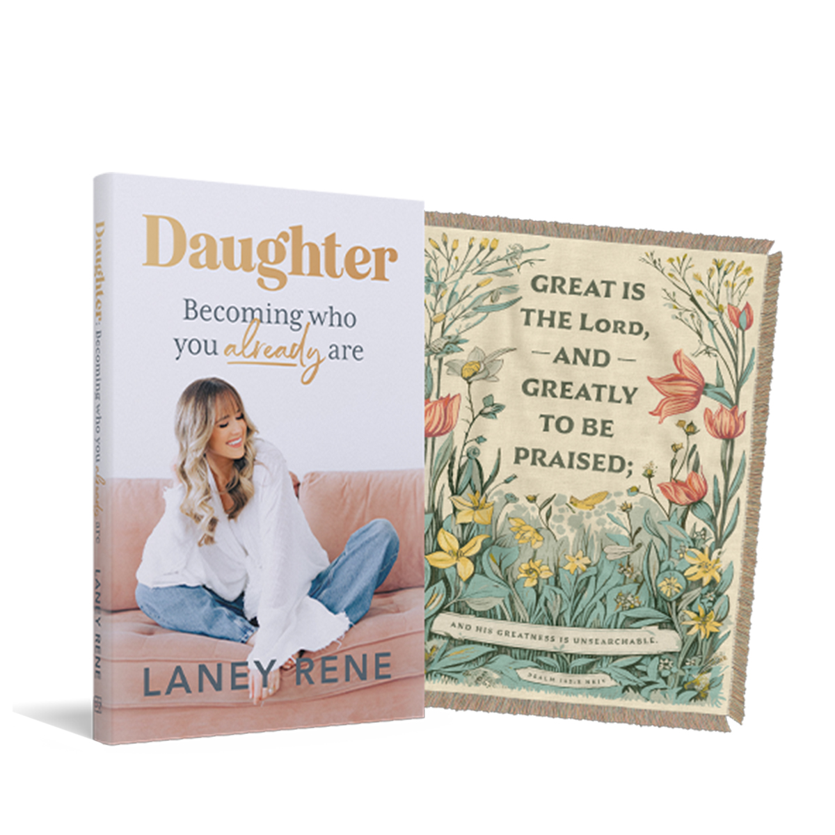 Great is the Lord decorative blanket and Daughter